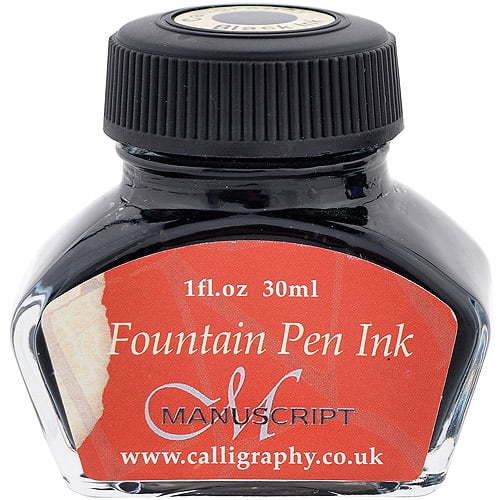 Manuscript Fountain Pen Ink Cartridges 12//Pkg-Black